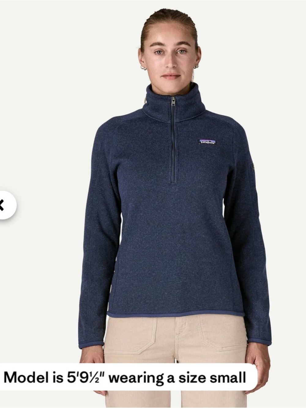 Patagonia Women's Better Sweater® 1/4-Zip Fleece / size S